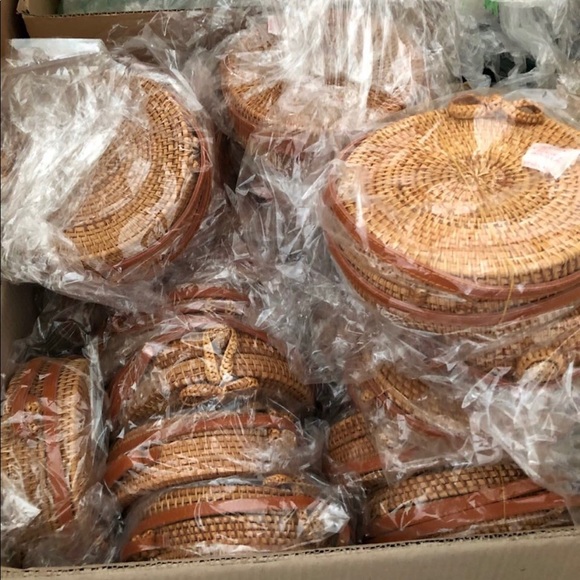 Women Straw Bags Rattan Woven Beach - Picture 8 of 8